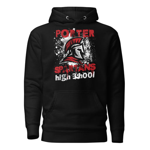 Porter High School Spartans Black Premium Unisex Hoodie 205
