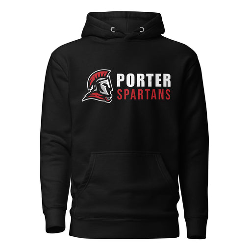 Porter High School Spartans Black Premium Unisex Hoodie 200