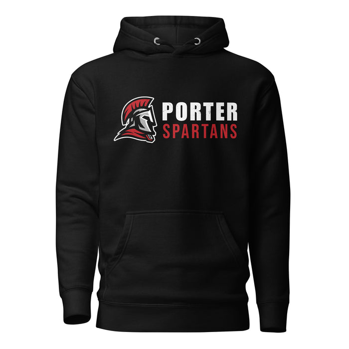 Porter High School Spartans Black Premium Unisex Hoodie 200