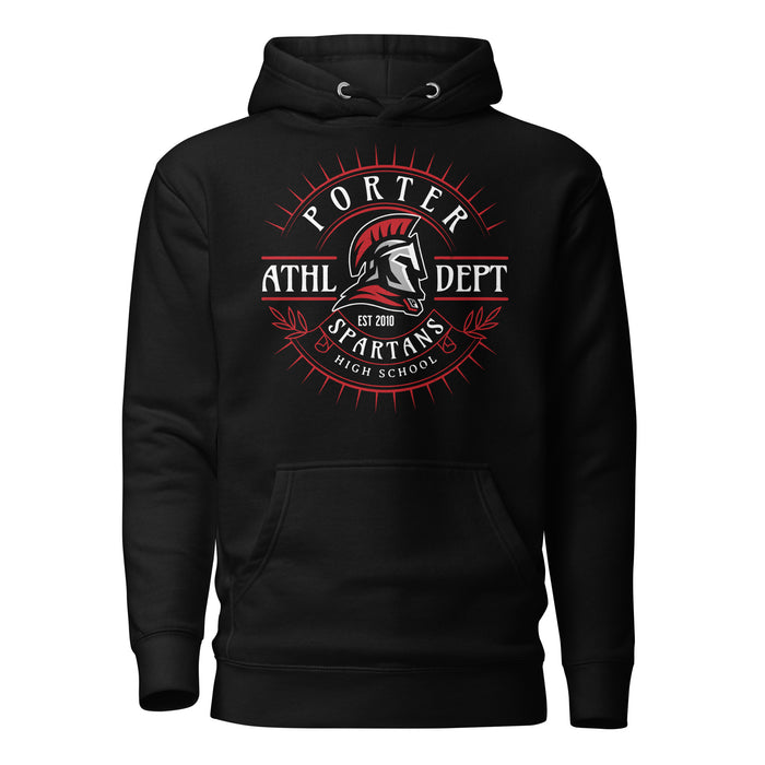 Porter High School Spartans Black Premium Unisex Hoodie 201