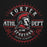 Close-up view of Porter High School Spartans Black Premium Unisex Hoodie 201
