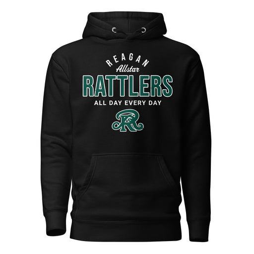Reagan High School Rattlers Black Premium Unisex Hoodie 040