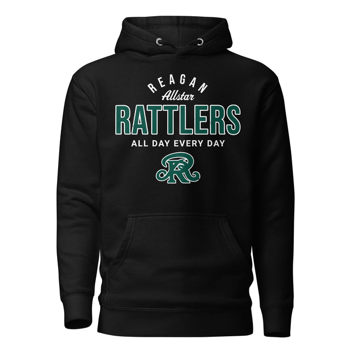Reagan High School Rattlers Black Premium Unisex Hoodie 040