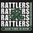 Close-up view of Reagan High School Rattlers Black Premium Unisex Hoodie 235