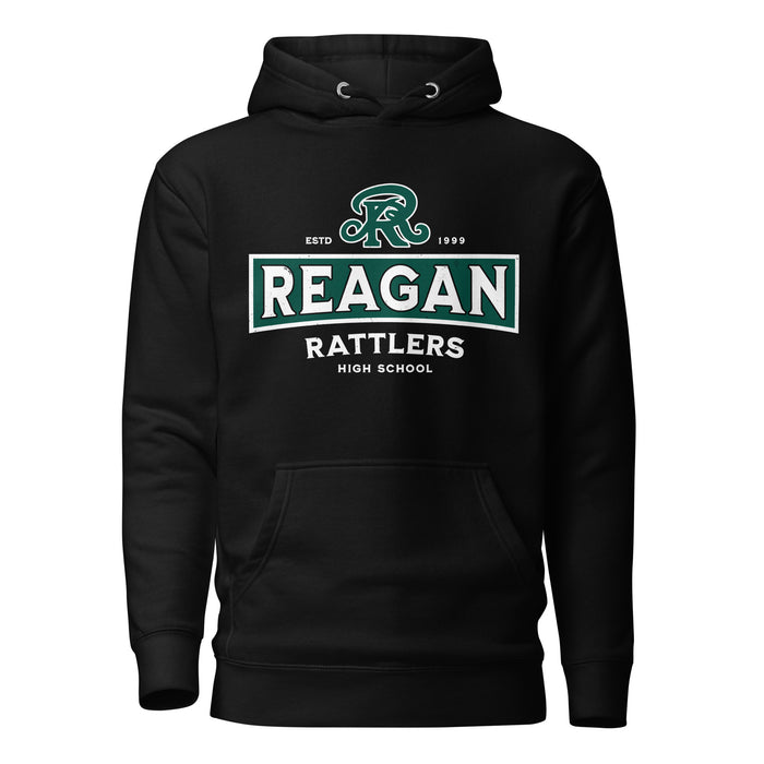 Reagan High School Rattlers Black Premium Unisex Hoodie 202