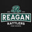 Close-up view of Reagan High School Rattlers Black Premium Unisex Hoodie 202