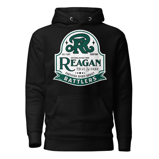 Reagan High School Rattlers Black Premium Unisex Hoodie 219