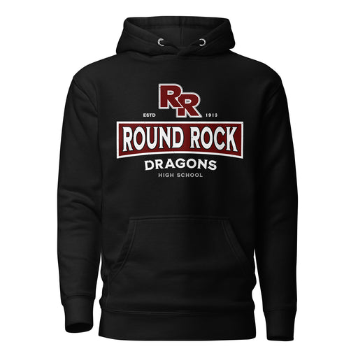 Round Rock High School Dragons Black Premium Unisex Hoodie 202