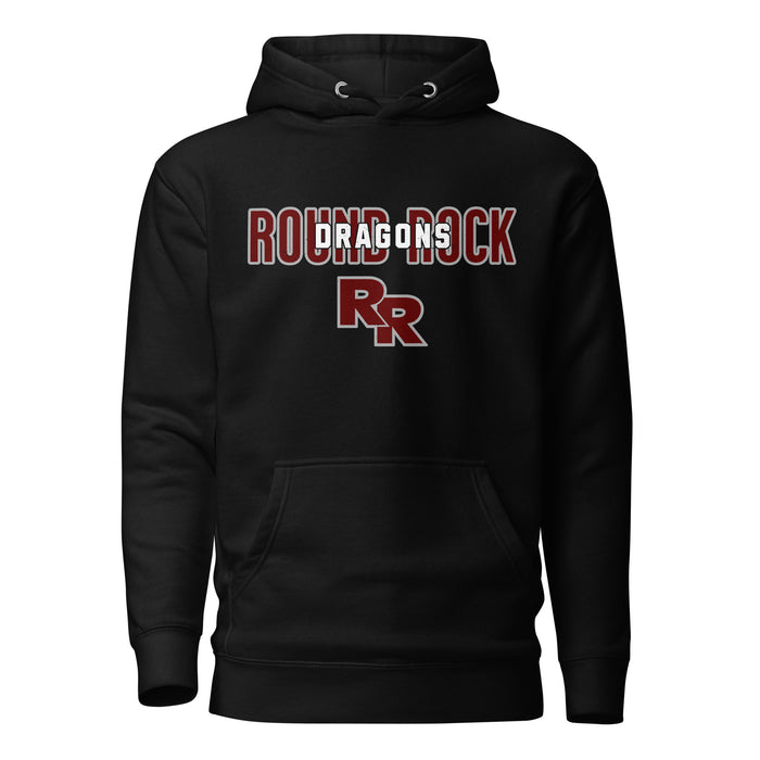 Round Rock High School Dragons Black Premium Unisex Hoodie 227