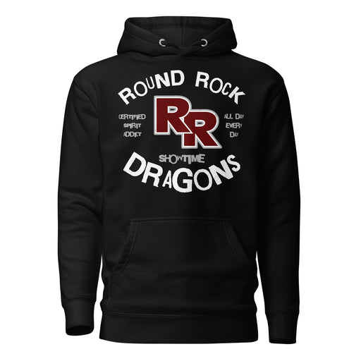 Round Rock High School Dragons Black Premium Unisex Hoodie 228