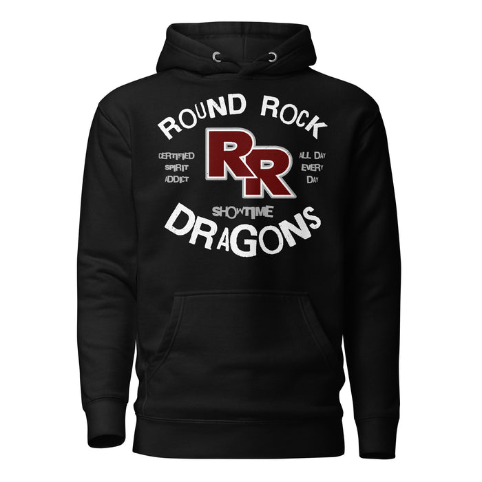 Round Rock High School Dragons Black Premium Unisex Hoodie 228
