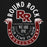 Close-up view of Round Rock High School Dragons Black Premium Unisex Hoodie 229