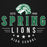 Close-up view of Spring High School Lions Black Premium Unisex Hoodie 217