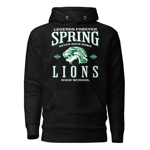 Spring High School Lions Black Premium Unisex Hoodie 230
