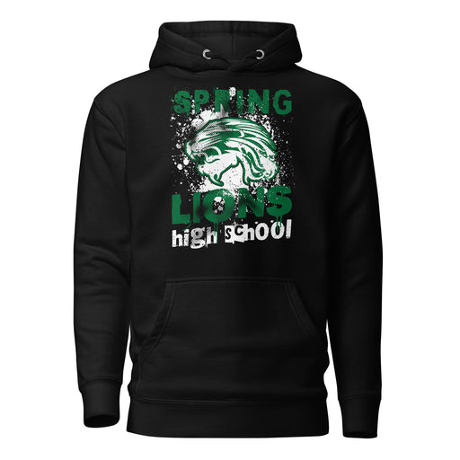 Spring High School Lions Black Premium Unisex Hoodie 205