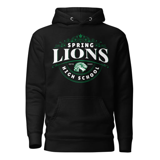 Spring High School Lions Black Premium Unisex Hoodie 211