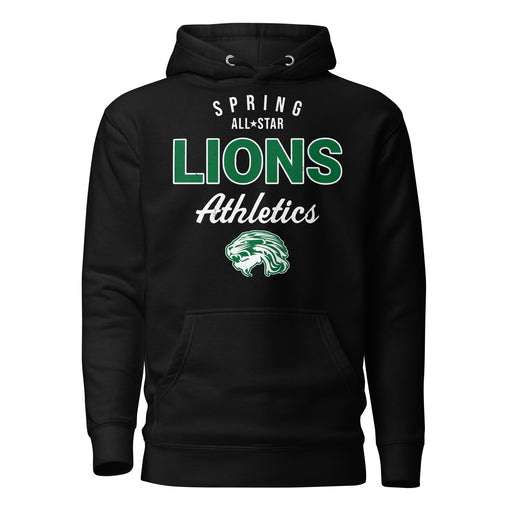 Spring High School Lions Black Premium Unisex Hoodie 034