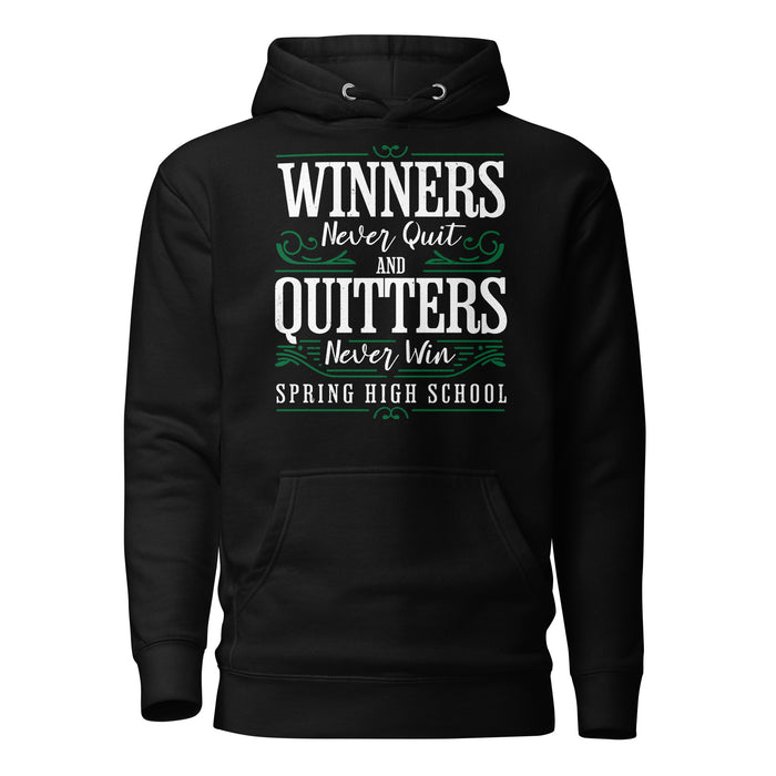 Spring High School Lions Black Premium Unisex Hoodie 237