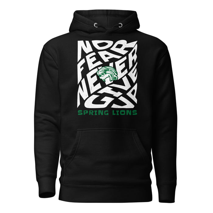 Spring High School Lions Black Premium Unisex Hoodie 236