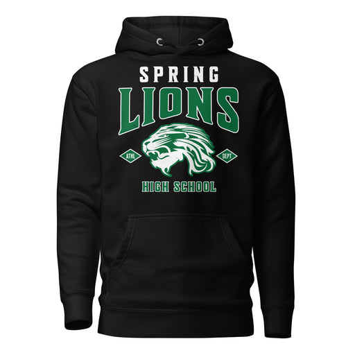 Spring High School Lions Black Premium Unisex Hoodie 213