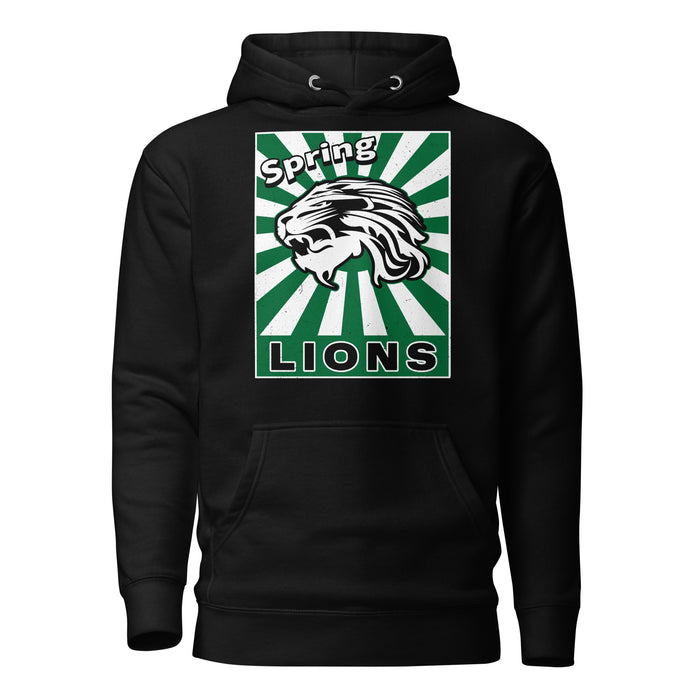 Spring High School Lions Black Premium Unisex Hoodie 226