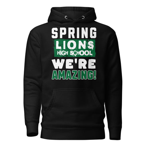 Spring High School Lions Black Premium Unisex Hoodie 231
