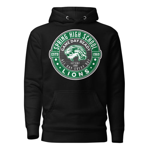 Spring High School Lions Black Premium Unisex Hoodie 224