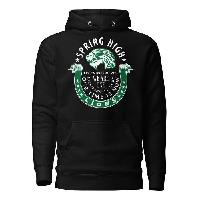 Spring High School Lions Black Premium Unisex Hoodie 229