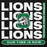Close-up view of Spring High School Lions Black Premium Unisex Hoodie 235