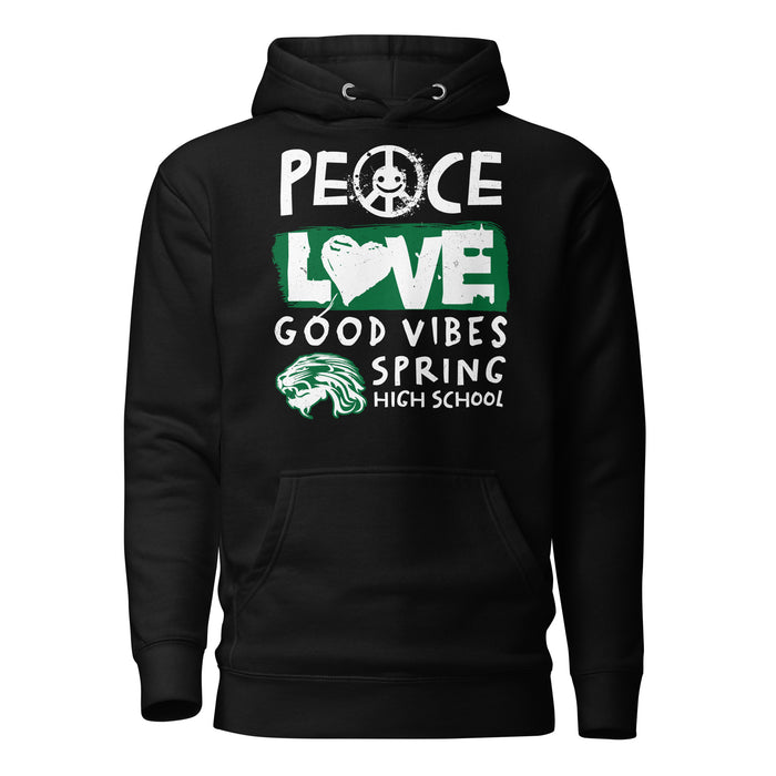 Spring High School Lions Black Premium Unisex Hoodie 240