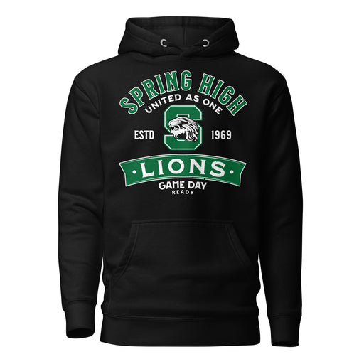 Spring High School Lions Black Premium Unisex Hoodie 221