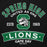 Close-up view of Spring High School Lions Black Premium Unisex Hoodie 221