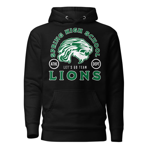 Spring High School Lions Black Premium Unisex Hoodie 208