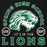 Close-up view of Spring High School Lions Black Premium Unisex Hoodie 208