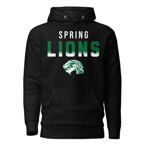 Spring High School Lions Black Premium Unisex Hoodie 024