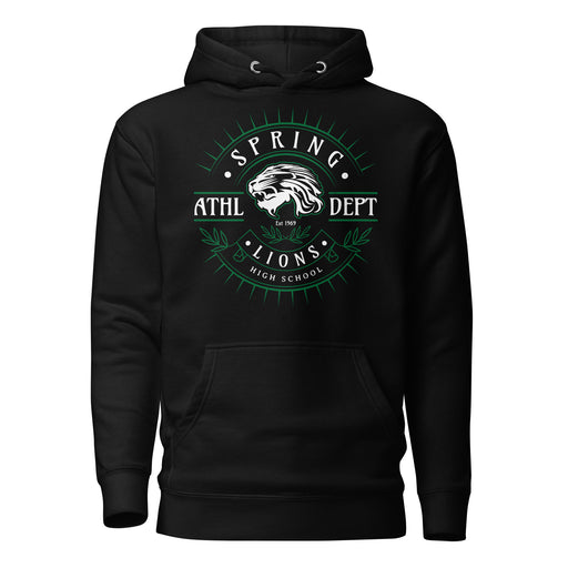 Spring High School Lions Black Premium Unisex Hoodie 201