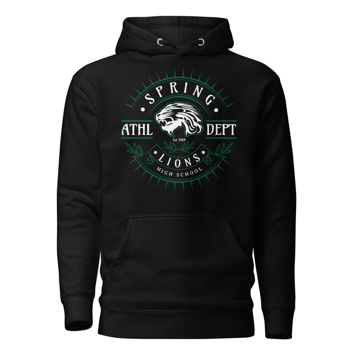 Spring High School Lions Black Premium Unisex Hoodie 201