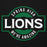 A circular graphic design on a black background featuring the words 'SPRING HIGH LIONS' in white distressed lettering, with 'WE'RE AMAZING' curved along the bottom. The design uses green and black with white text. Spring High School Lions Black Premium Unisex Hoodie 011