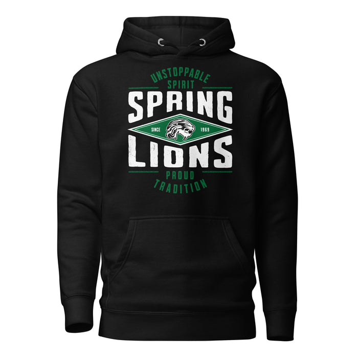 Spring High School Lions Black Premium Unisex Hoodie 210