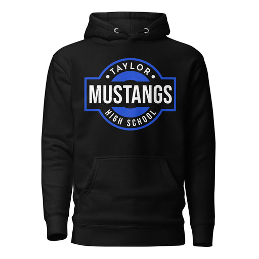 Taylor High School Mustangs Black Premium Unisex Hoodie 011