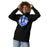 Woman wearing Taylor High School Mustangs Black Premium Unisex Hoodie 209