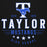 Close-up view of Taylor High School Mustangs Black Premium Unisex Hoodie 217