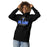 Woman wearing Taylor High School Mustangs Black Premium Unisex Hoodie 222