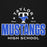 Close-up view of Taylor High School Mustangs Black Premium Unisex Hoodie 222