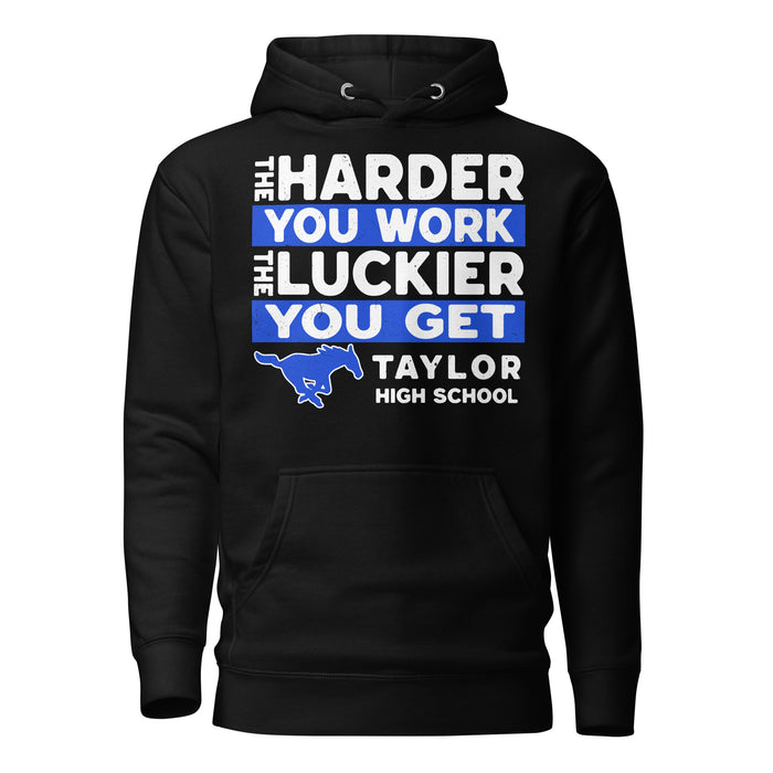 Taylor High School Mustangs Black Premium Unisex Hoodie 238