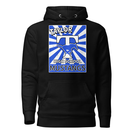 Taylor High School Mustangs Black Premium Unisex Hoodie 226