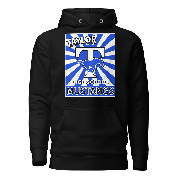 Taylor High School Mustangs Black Premium Unisex Hoodie 226