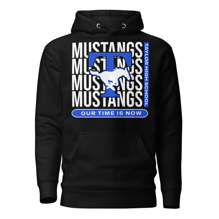 Taylor High School Mustangs Black Premium Unisex Hoodie 235