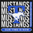 Close-up view of Taylor High School Mustangs Black Premium Unisex Hoodie 235