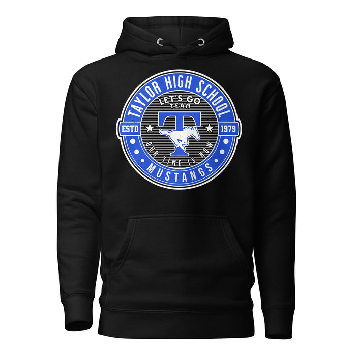 Taylor High School Mustangs Black Premium Unisex Hoodie 224